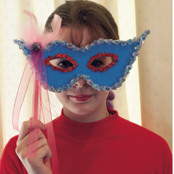 Κατασκευή Αποκριάτικης Μάσκας Μαρκησία για Κορίτσια