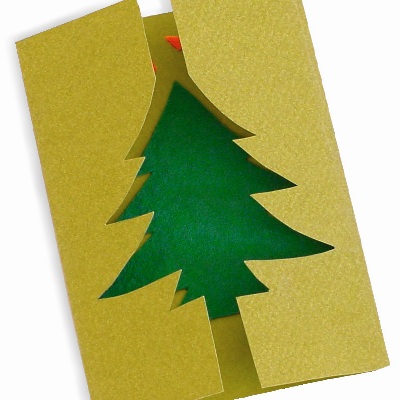 Χριστουγεννιάτικη Κάρτα με Έλατο